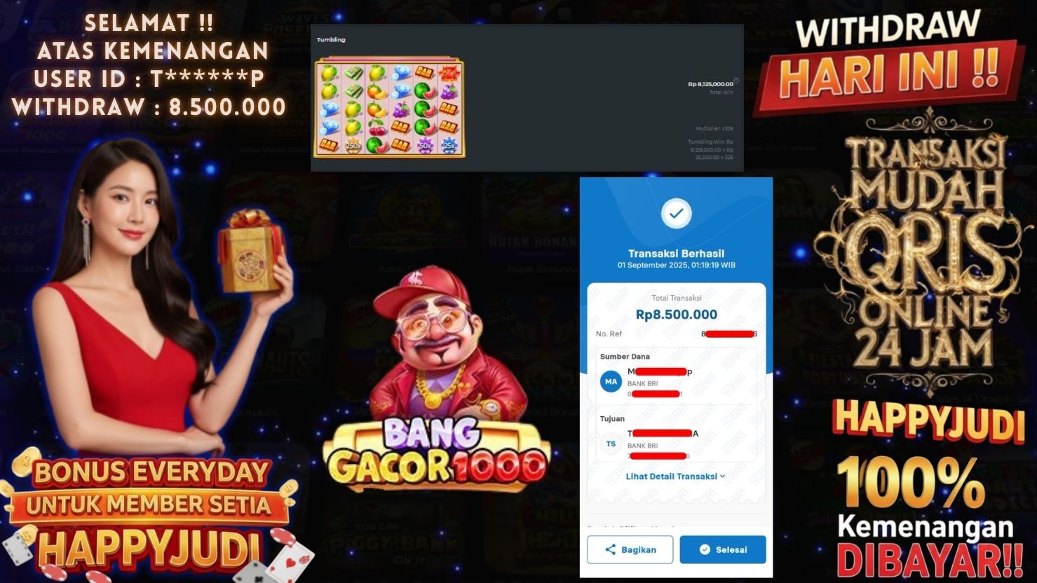 HAPPYJUDI JACKPOT SLOT BANG GACOR 1000